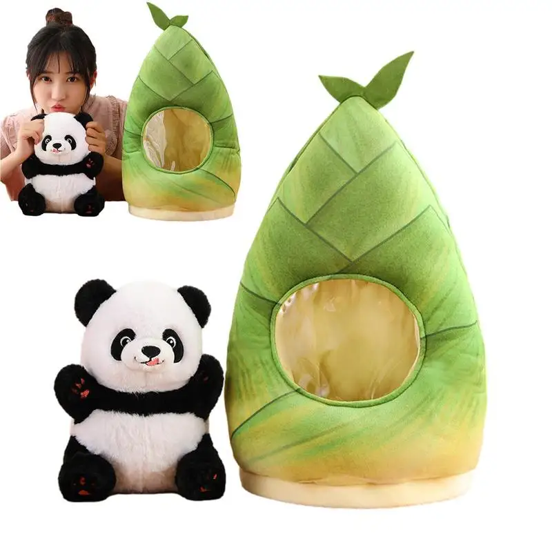Panda Plush in Bamboos Shoots Panda Plushies Living in Bambo