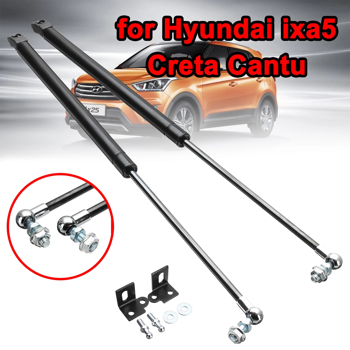

Car Front Bonnet Hood Modify Gas Struts Lift Support Shock Damper Bars Car Accessories For Hyundai ix25 for Creta Cantu Absorber