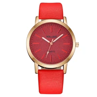 yolako star watch womens casual quartz leather strap analog wrist watch wall clock modern design sticker bayan kol saati