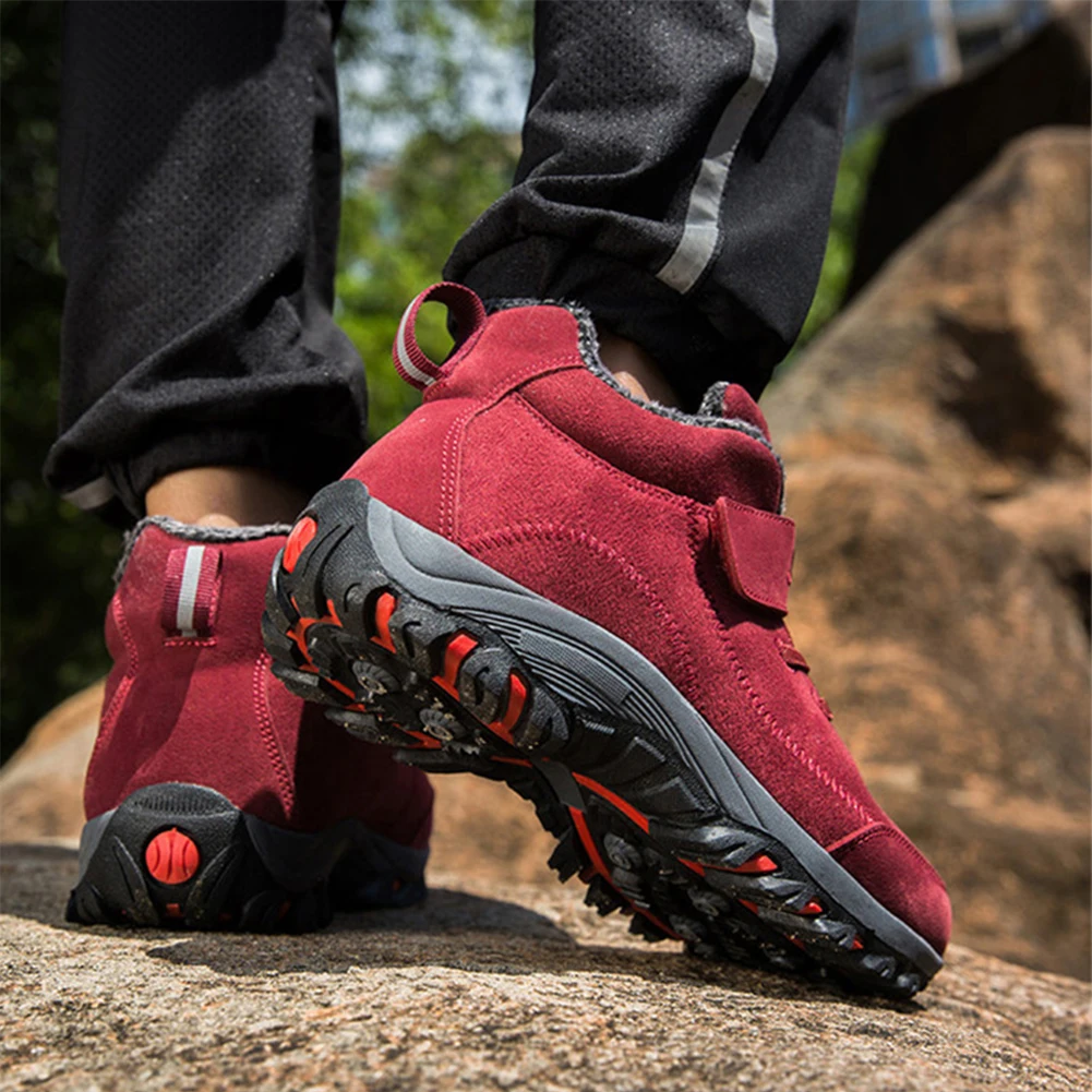 

Short Snow Boots Warm Plush Shoes Non-Slip Women Plush Ankle Boots Comfortable Warm Ankle Boots Thickened for Outdoor Travel