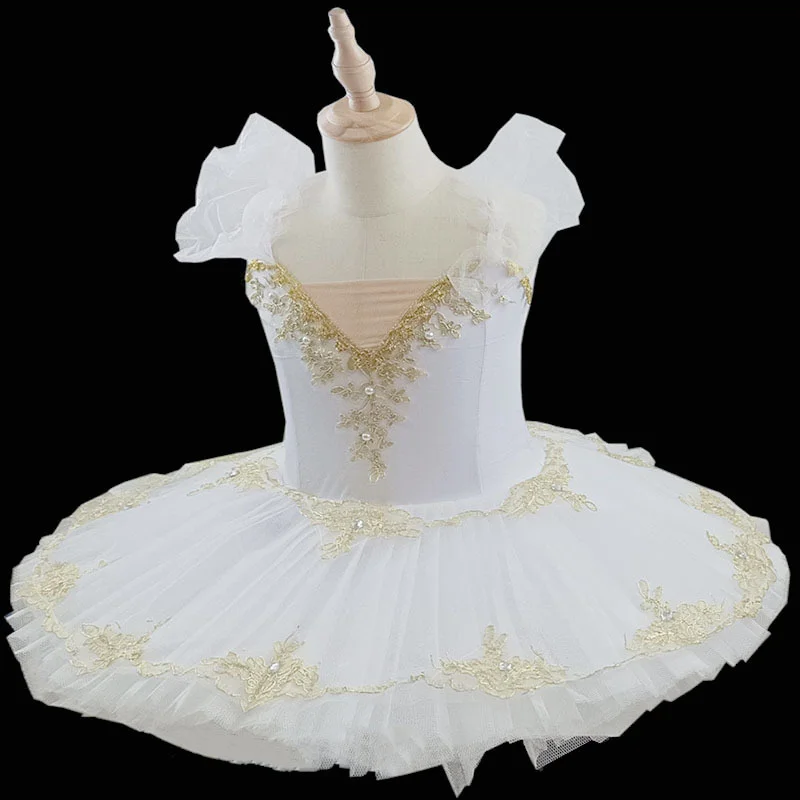 

2022 Professional Ballet Tutu Ivory Sugar Plum Fairy Variation Pancake Tutu Adult Girls Ballet Stage Costume Custom Made Dress