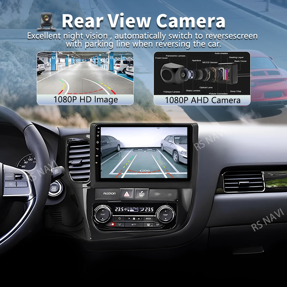 Фото Автомагнитола Android 16 CarPlay для Mitsubishi Outlander 3 GF0W GG0W 2012-2018: Мультимедийный видеоплеер с GPS и голосовым управлением AI №2