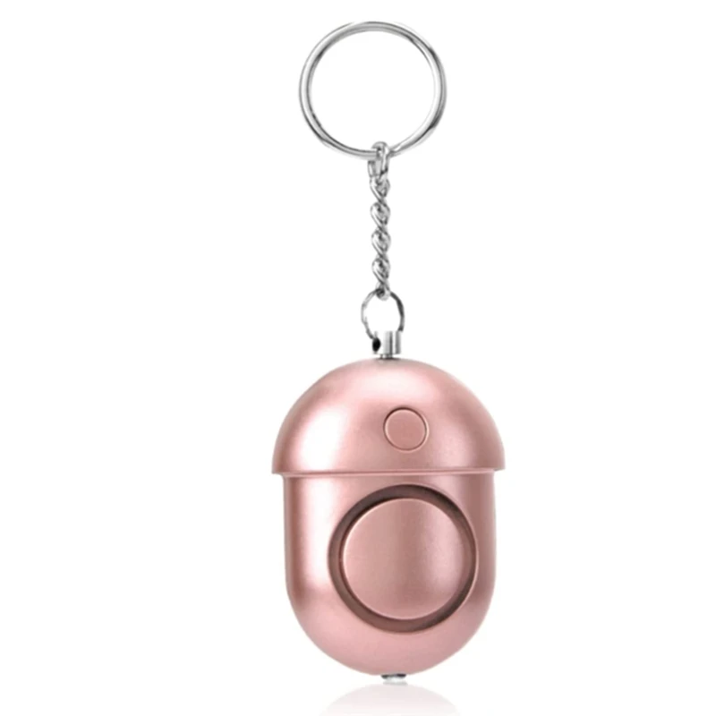 

Personal Alarm Attack Alarm,130Db Personal Security Alarm Keychain With LED Emergency Survival Anti-Rape Siren,Rose Gold