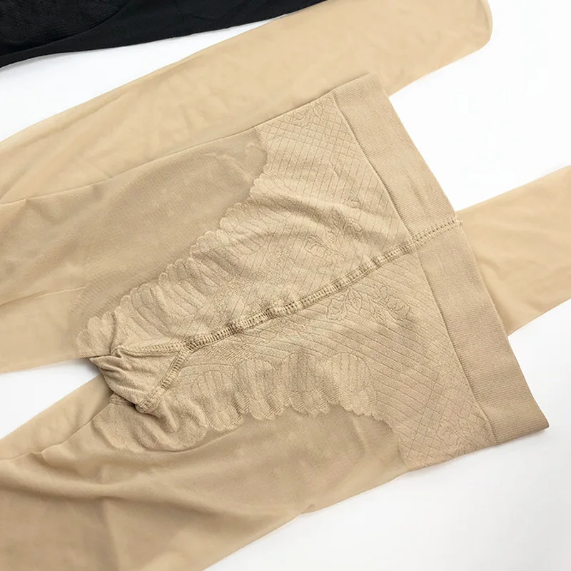 COLSM KVSAZ Summer Ultra-thin Silk Stockings Any Cut Sexy Snti Hook Silk Butterfly Crotch Bare Leg Artifact Concealer