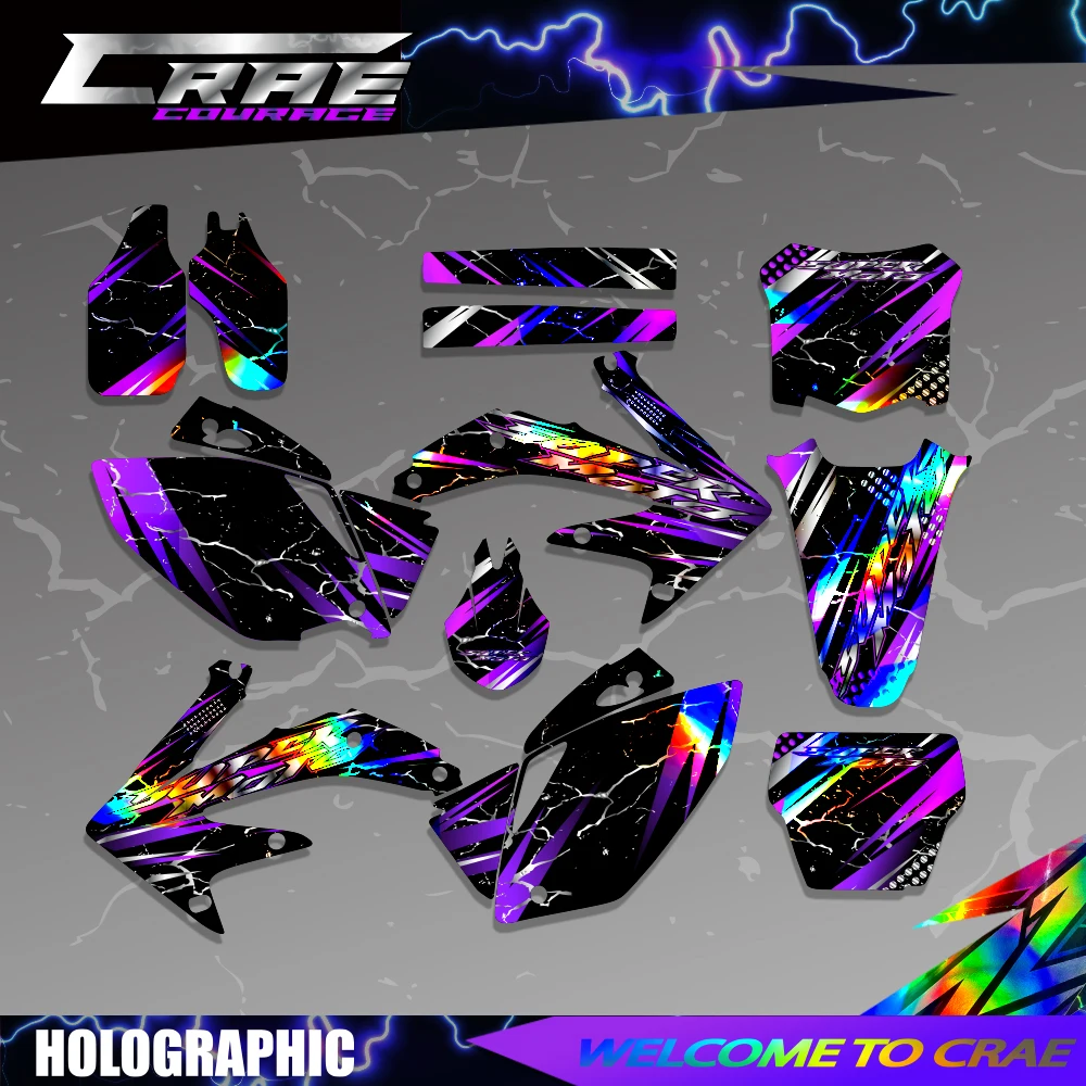 

Наклейки на мотоцикл для Honda CRF450 CRF450R CRF 450 R 450R 2005-2007 2008, полностью пластиковые наклейки, графические наборы, настройка