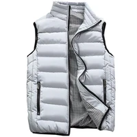 new vest men casual sleeveless jacket chalecos male autumn winter cotton pocket down vests streetwear gilet waistcoat 5xl vest