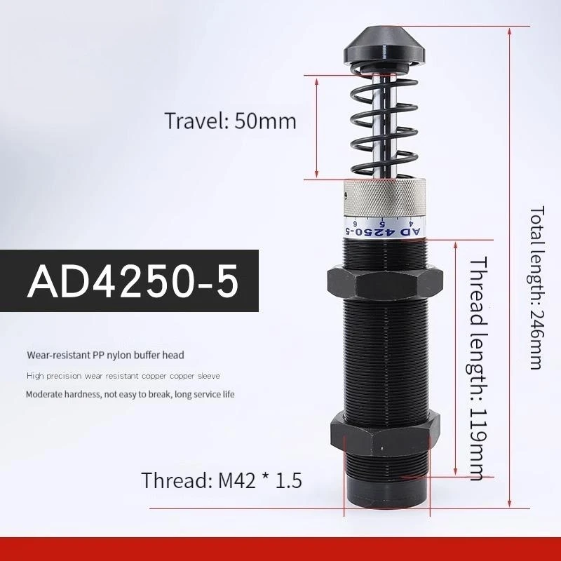 Гидравлический регулируемый буфер давления масла AD3650 AD4225 AD4250 AD4275 пневматический цилиндр амортизатор