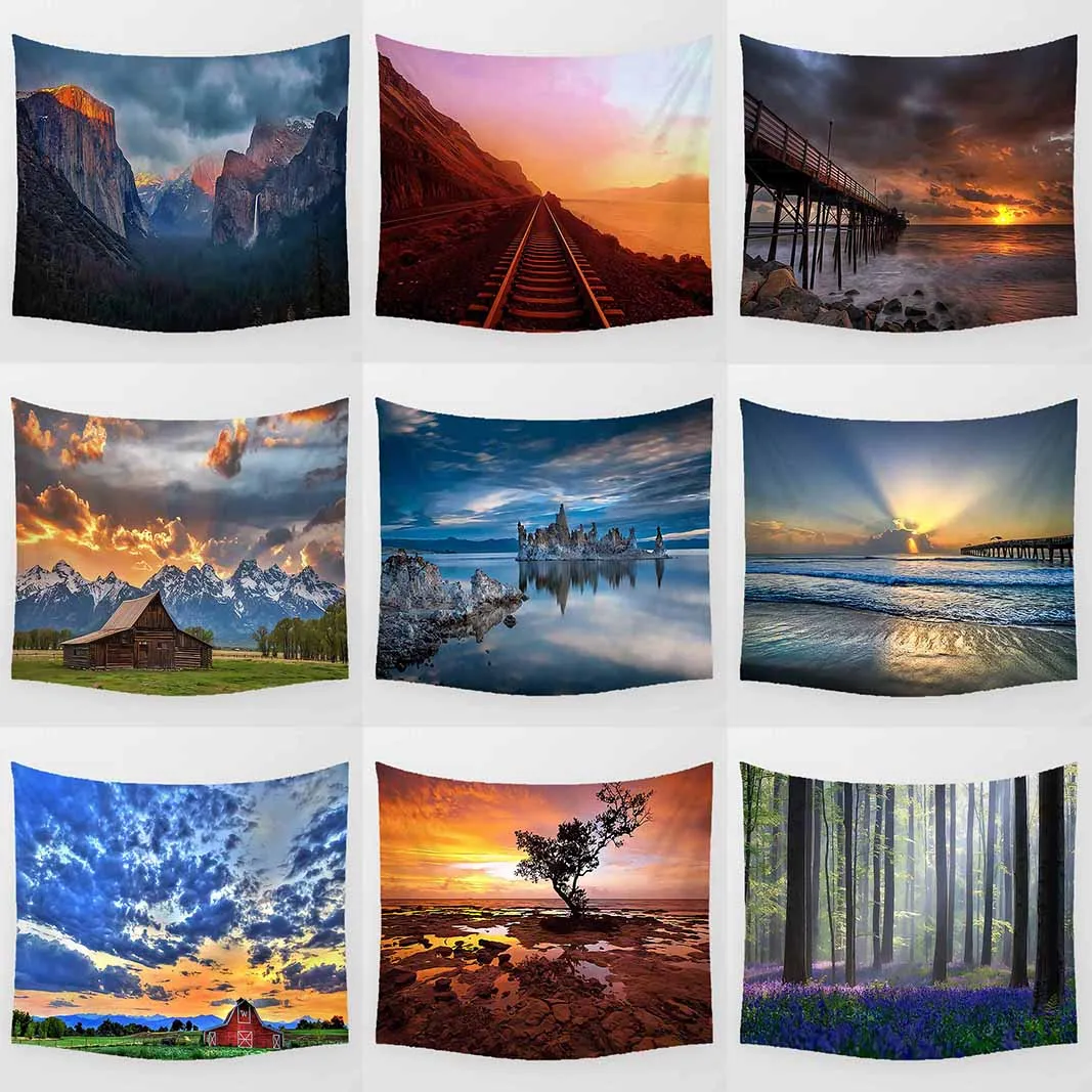 

Landscape Tapestry Mandala Wall Tapestry Home Decor Background Beach Towel