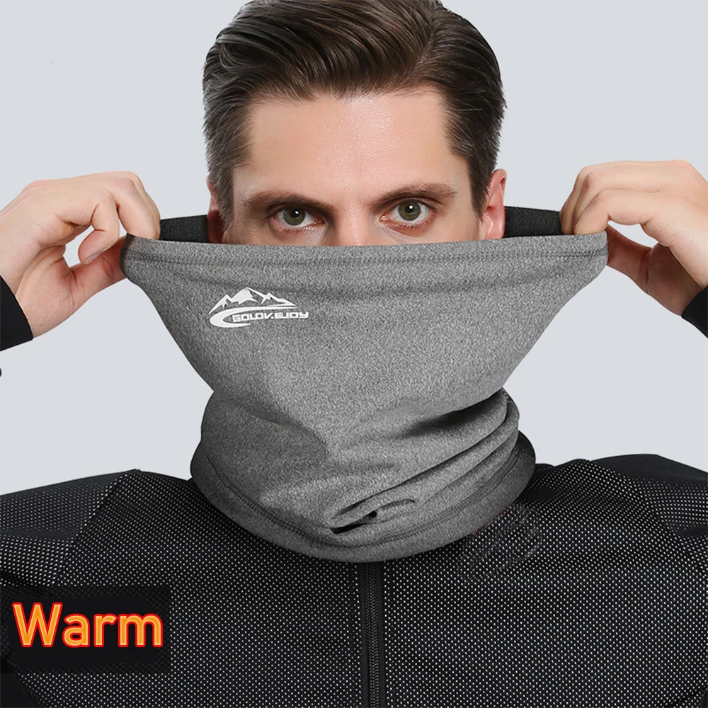Фото Winter Balaclava Ski Mask Mens Hood Scarf Neck Cover Warmer Tube Gaiter Cycling Hiking Motocycle Bandana Headwear Unisex Outdoor №5