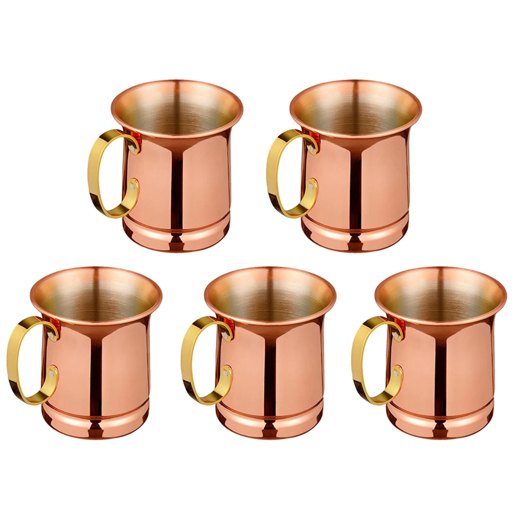 

5X Stainless Steel Beer/Milk Mug,Handcrafted Moscow Mule Cup,Moscow Mule,Drinkware Tableware