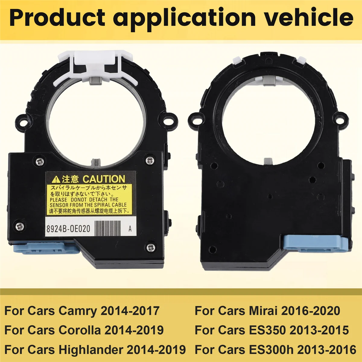 8924B-0E020 Автомобильный 5-контактный датчик угла поворота рулевого управления для