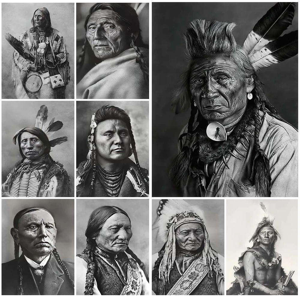 

Aboriginal Tribe Feather Horde Posters Prints Wall Art Canvas Painting Home Decor Wall Pictures For Living Room Unframed