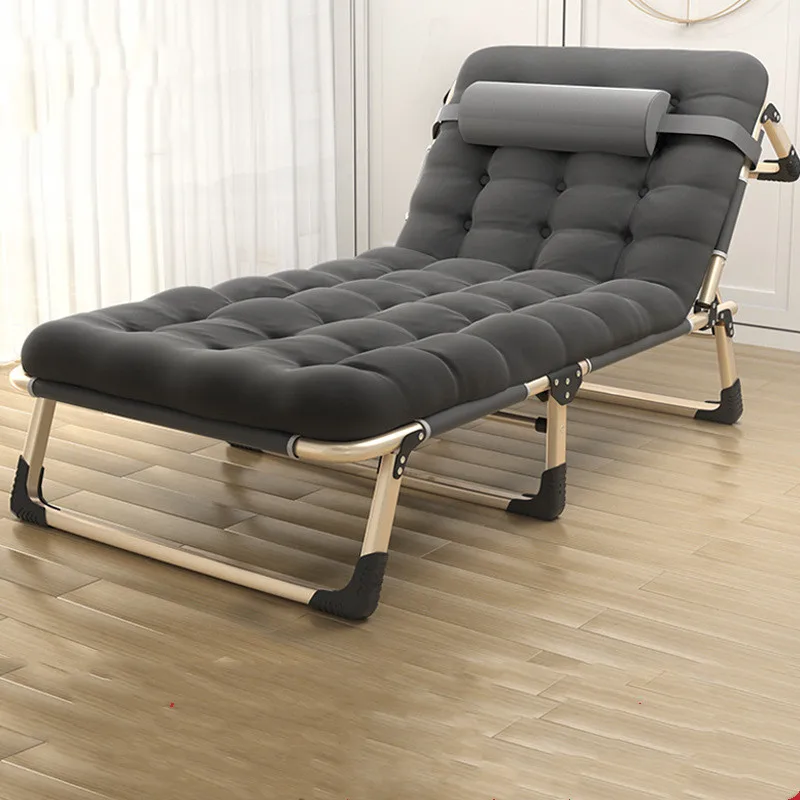 Складная кровать односпальная Офисная и домашняя Простая для обеда улицы похода