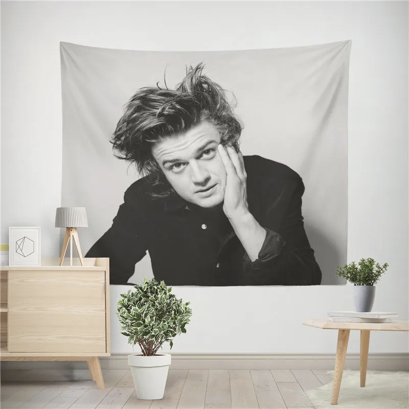 

Aertemisi Joe Keery Steve Harrington Tapestry Wall Hanging Art for Bedroom Living Room Decor Party Backdrop