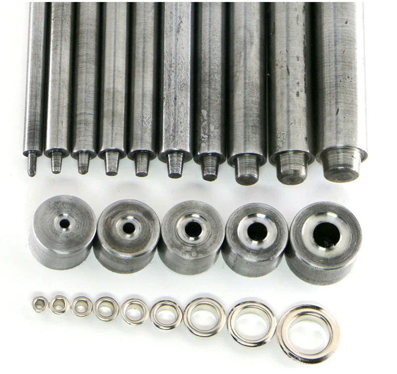 Набор из 50 бронзовых люверсов и латунных набор инструментов для кожаной одежды