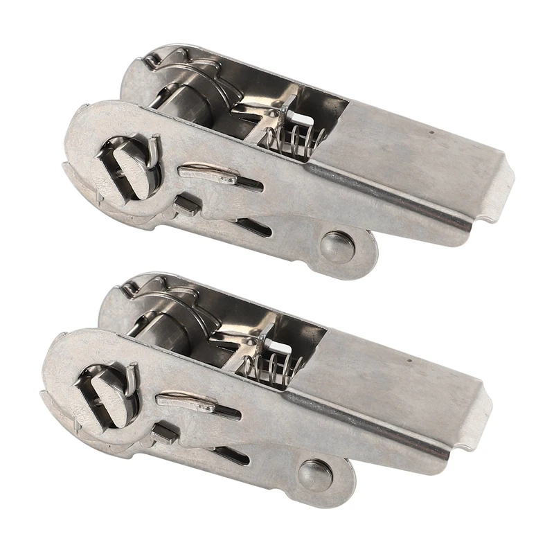 

2X 38X25mm Stainless Steel Buckle Tool Parts Tight Rope Tool