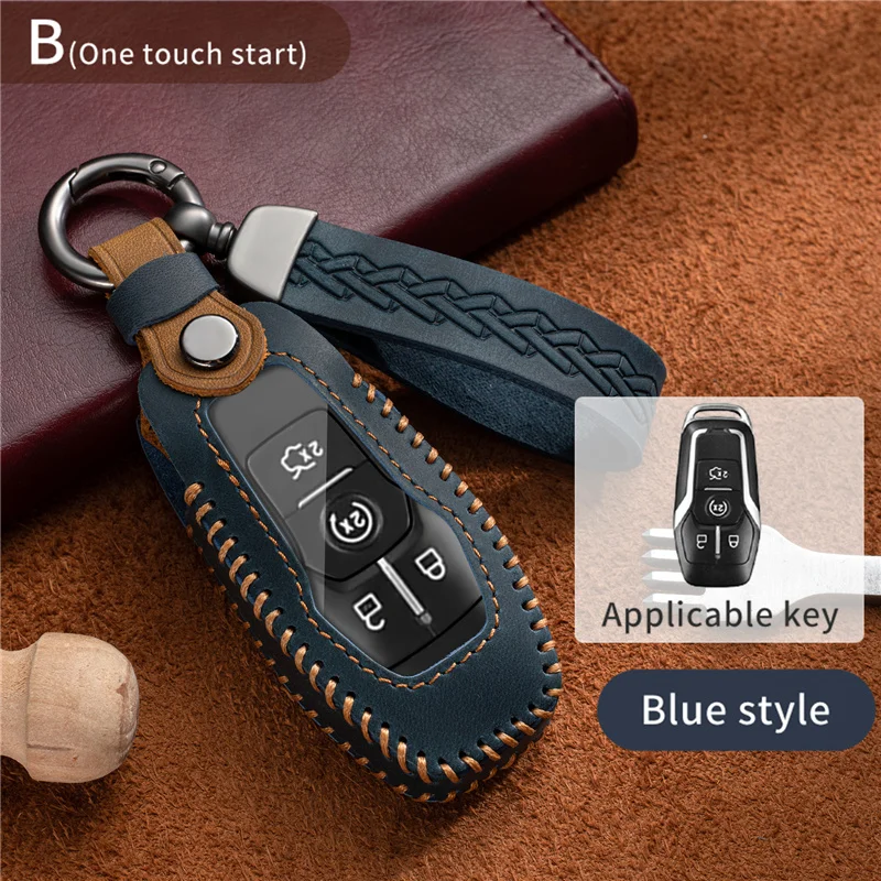 2019 Key Cover Case For Ford Fusion Mondeo Mustang F-150 Explorer Edge 2015 2016 2017 2018 Car Styling Key Protection Keychain