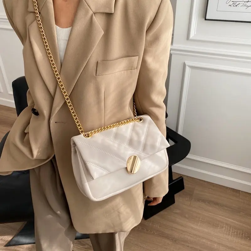 

2022 New Women's Fashion Shoulder Bags Solid Color Design PU Leather Crossbody Underarm Bag Women Hobos Handbags and Purses Sac