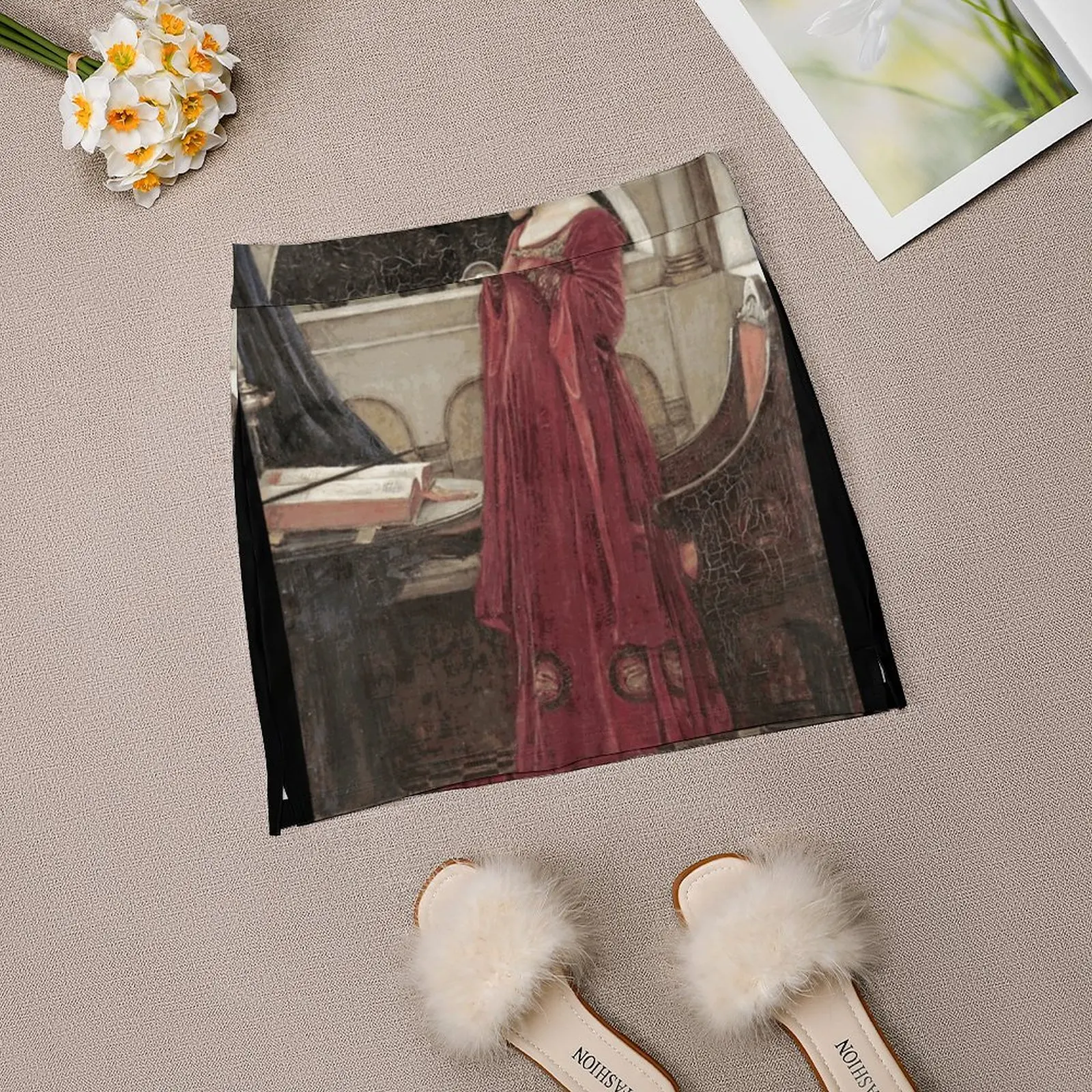 Женская Спортивная юбка с принтом John William Waterhouse трендовая модная Двухслойная