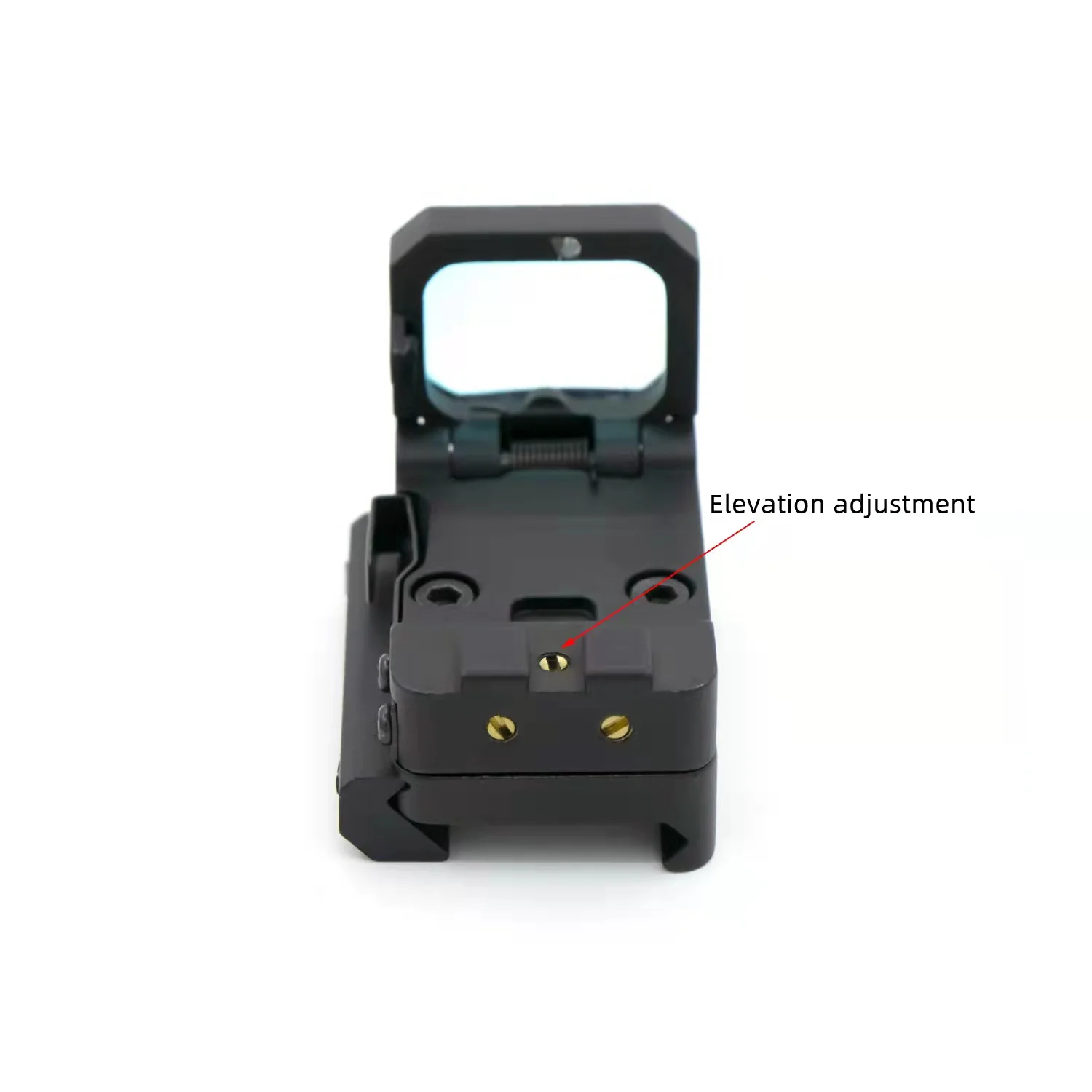 Складной тактический прицел VISM Glock 20 мм с красной точкой черный голографический |