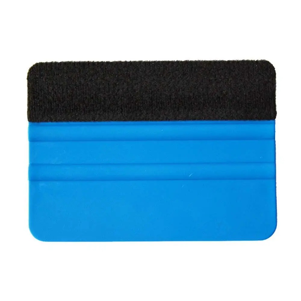 

10Pcs Durable Blue Squeegee Felt Edge Squeegee Car Sticker Vinyl Wrapping and Coloring Tool Wholesale Car Care Products