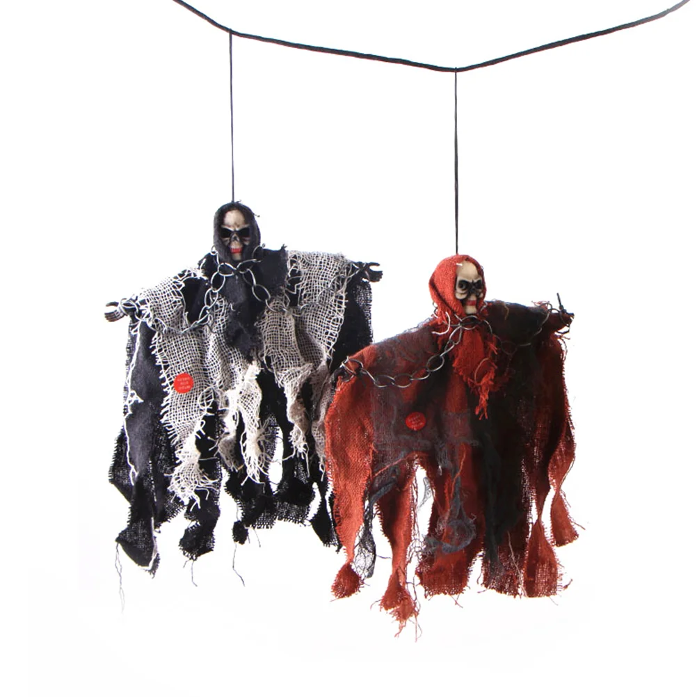 

2 PCS Hanging Ghost Haunted Halloween Decorations Outdoor Creepy Props Floating