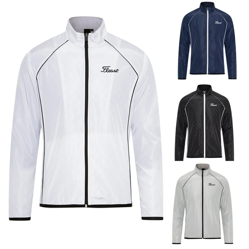 

Мужская ветровка для гольфа, Летнее спортивное пальто, одежда для гольфа, тонкие дышащие куртки для мужчин
