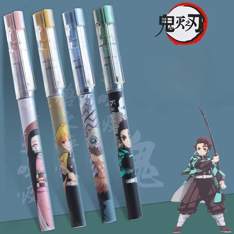 Гелевая ручка с изображением рассекающего демонов Tanjiro Kamado Agatsuma Zenitsu Hashibira Inosuke