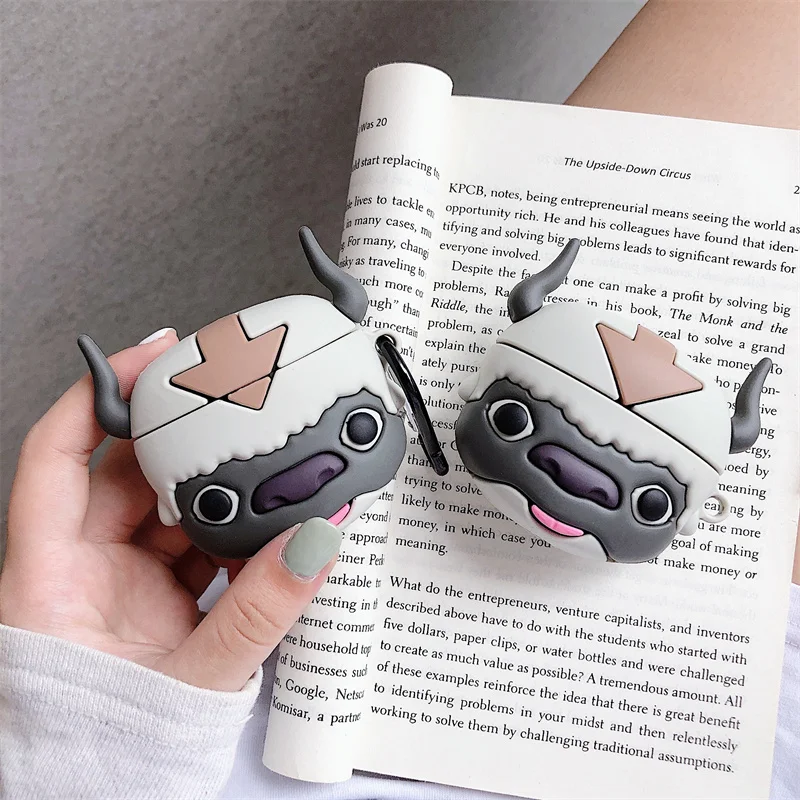 

Чехол для наушников 3D Bull для AirPods 1 2 Pro, мультяшный защитный чехол для беспроводных наушников Apple Airpods, чехол