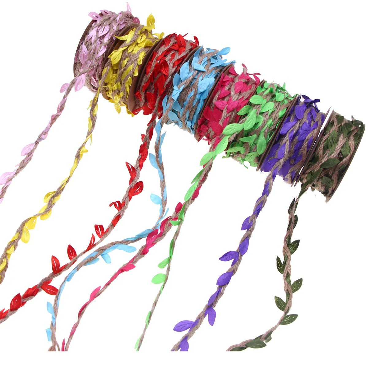 5 м/рулон имитация листьев плетеная пеньковая веревка детский сад ручная работа