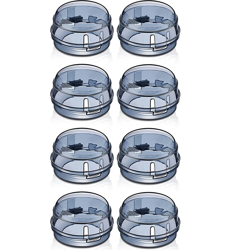 

HOT-8 Pieces Gas Stove Knob Covers For Child Safety,Oven Lock Kitchen Safety Child Proof Knob Covers Stove Top Protector