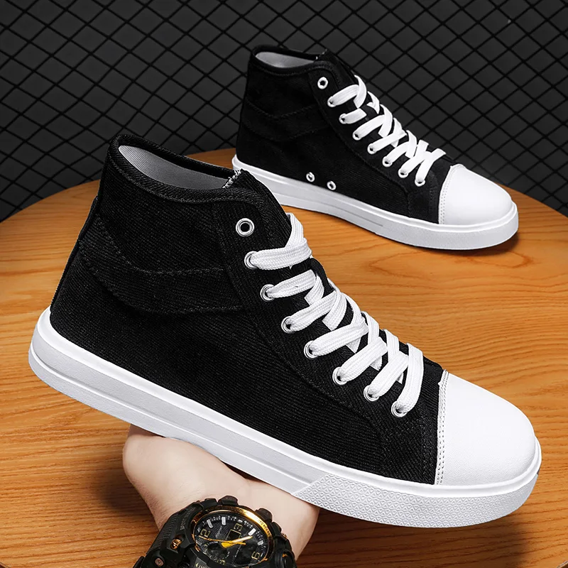 Sneakers Men Canvas Shoes Classic High Style Spring Autumn Man's Sneakers Lightweight Casual Flat Fashion Shoes Male Summer 2022