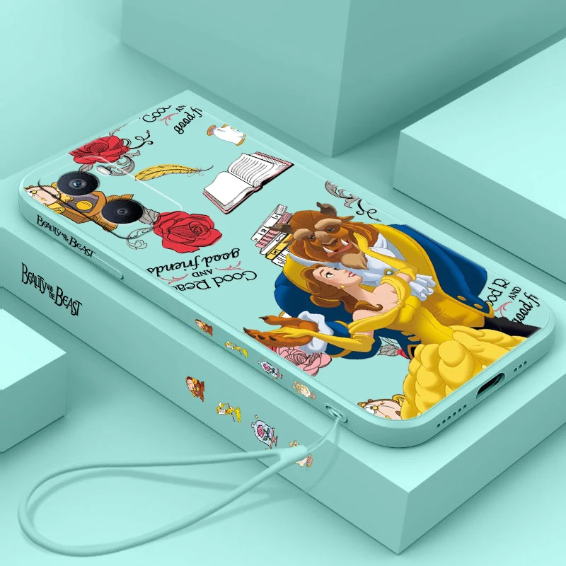 Симпатичный телефон Красавица и чудовище модель телефона для OPPO Realme 11 10 9 8 7 6 5 i Pro