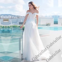 gabriellar laceup boatneck wedding dress princess buttons exquisite applique sleeveless mopping gown vestido de novia 2022 women