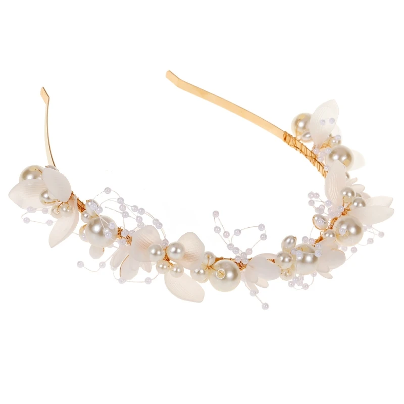 

Faux Pearl Hair Band Thin Side Hair Band Shinning Wedding Party Headband Thin Headband for Girls Hair Accessories