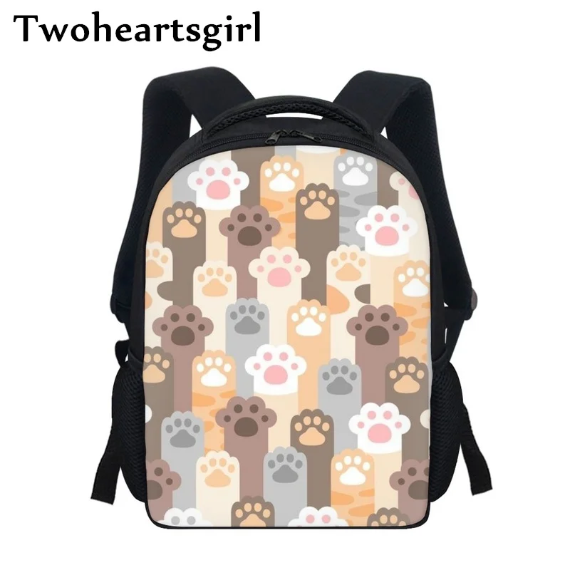 

Детские школьные ранцы twoheart sgirl с мультяшным принтом лапы, рюкзак для начальной школы для маленьких мальчиков и девочек, сумки для книг для малышей и детских садов