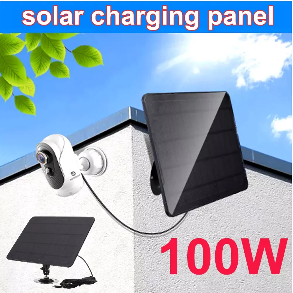 

2023New Waterproof Solar Panels Charger for Security Camera IP Camera CCTV Outdoor Monitor Mini Camera Phone Home Charge Monocry