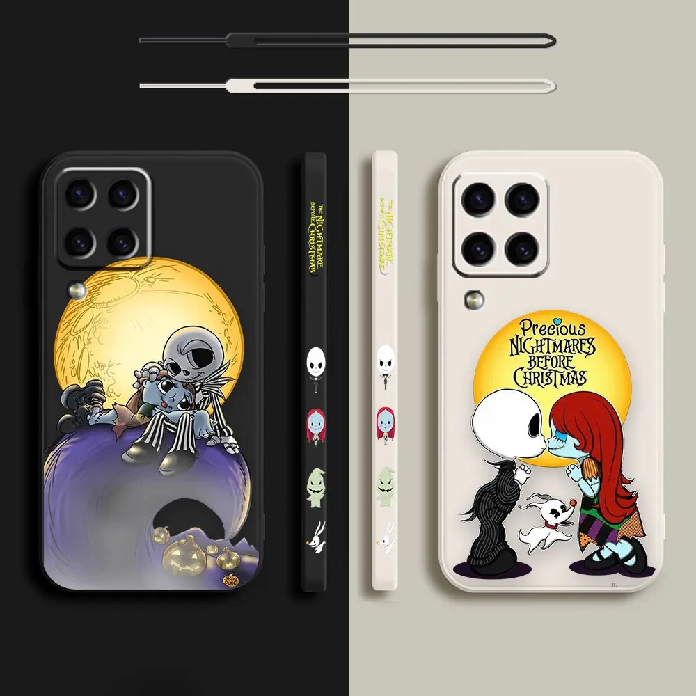

The Nightmare Before Christmas Couple For Samsung A50 A30 A20S A10S A10 Note 20 10 9 M32 M22 M12 M32 M40S M80S M60S Pro 5G Case