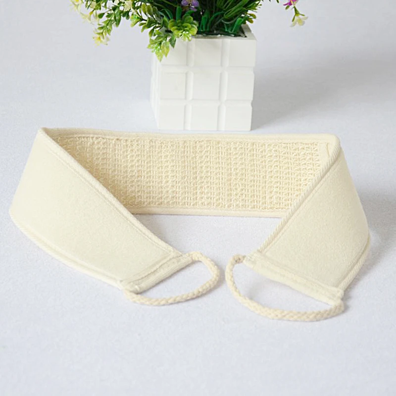 

Natural Exfoliating Loofah Back Scrubber Shower Unisex Massage Spa Scrubber Sponge Back Strap Body Cleaning Home Bath Tools