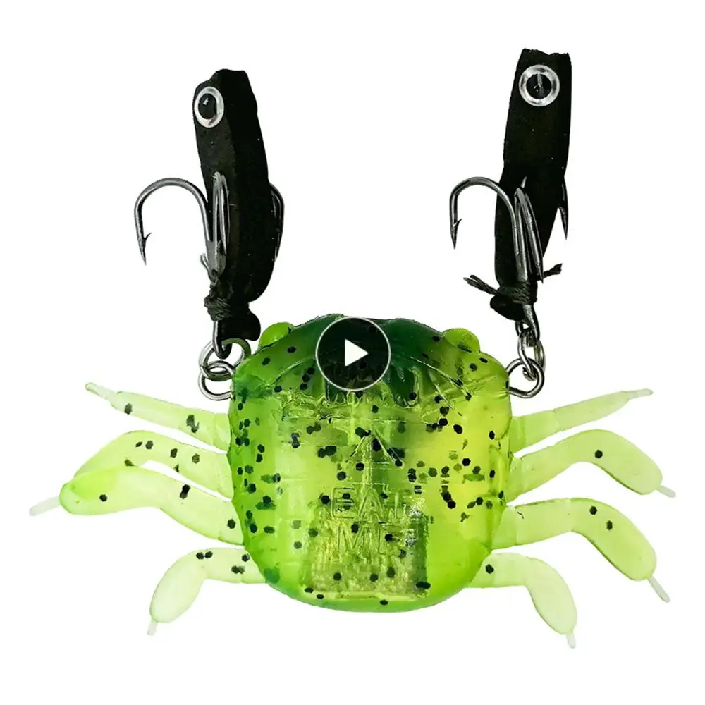 

5.8/13.7g Luya Bait Bionic Bionic Bait Anti-hanging Bottom Silicone Luya Bait Crab Luya Soft Bait Fishing Gear