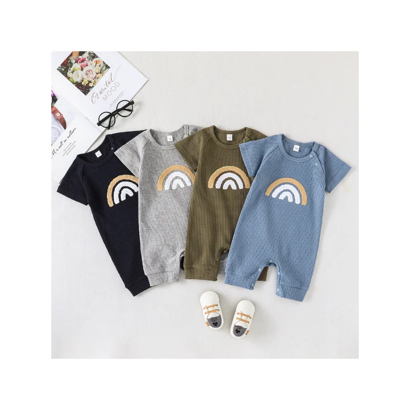 

Детский комбинезон с коротким рукавом, новая одежда для ползания