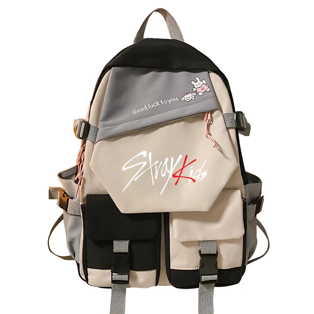 

Stray Kids Backpack Fashion Korean Style School Bag For Boys Girls Mochila Students Rucksuck School Backpack Travel Backpacks