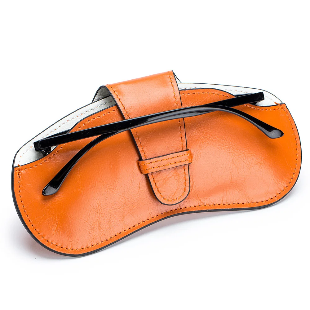 

Leather Simple Glasses Bag Storage Bag Ins Portable Glasses Case First Layer Leather Sunglasses Storage Bag For Men And Women