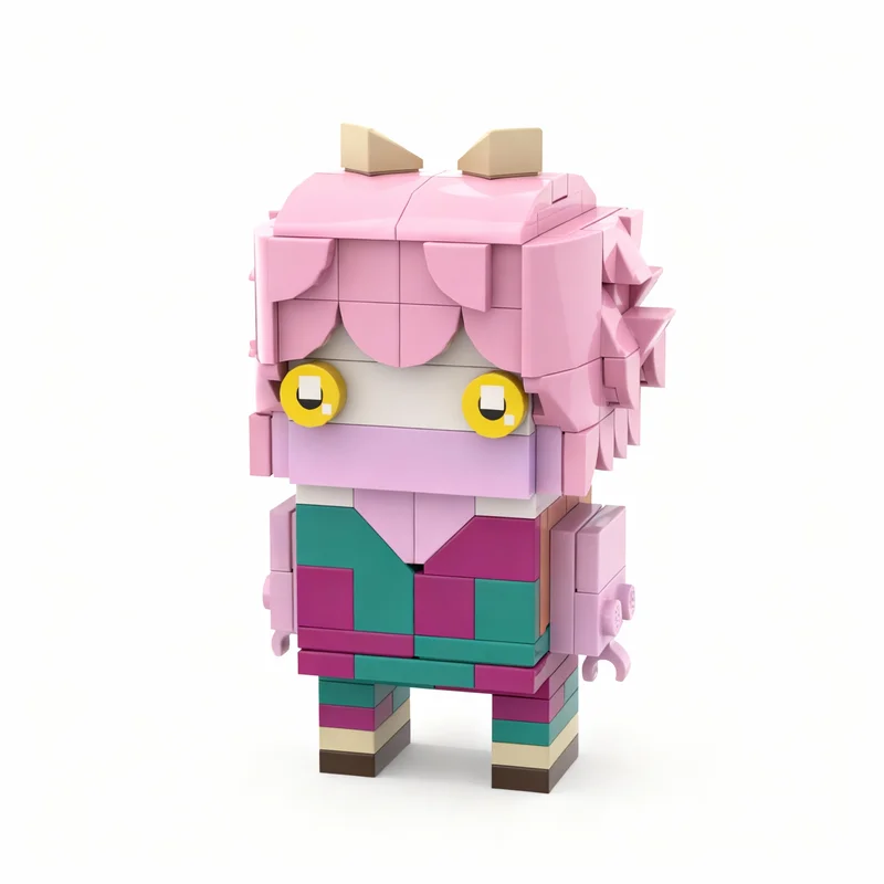 Фото 144 шт. MOC Мина Ашидо BrickHeadz - Модель из строительных блоков по мотивам 