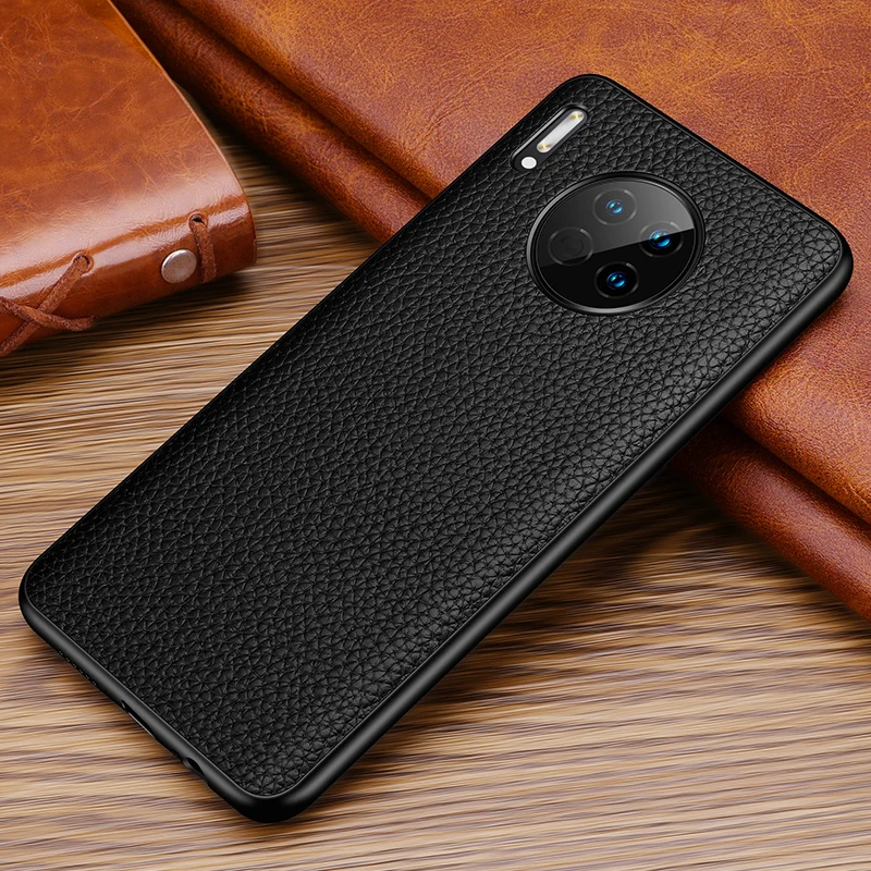 

Роскошный чехол из натуральной кожи личи для Huawei Mate 30 mate30pro