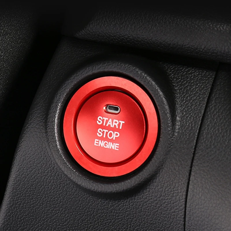 Автомобильная кнопка запуска двигателя крышка STOP ключ зажигания наклейка для Great
