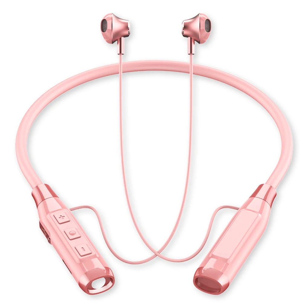 

Водонепроницаемые беспроводные наушники Bluetooth-совместимые микро-usb стерео звуковые наушники линейный контроль низкая задержка розовый