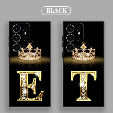 Чехол Letter M L E T K J I U S25 Ultra для Samsung Galaxy S25 S24 S23 S20 S21 FE S22 Ultra S10 S24 Plus 5G, мягкий чехол для телефона