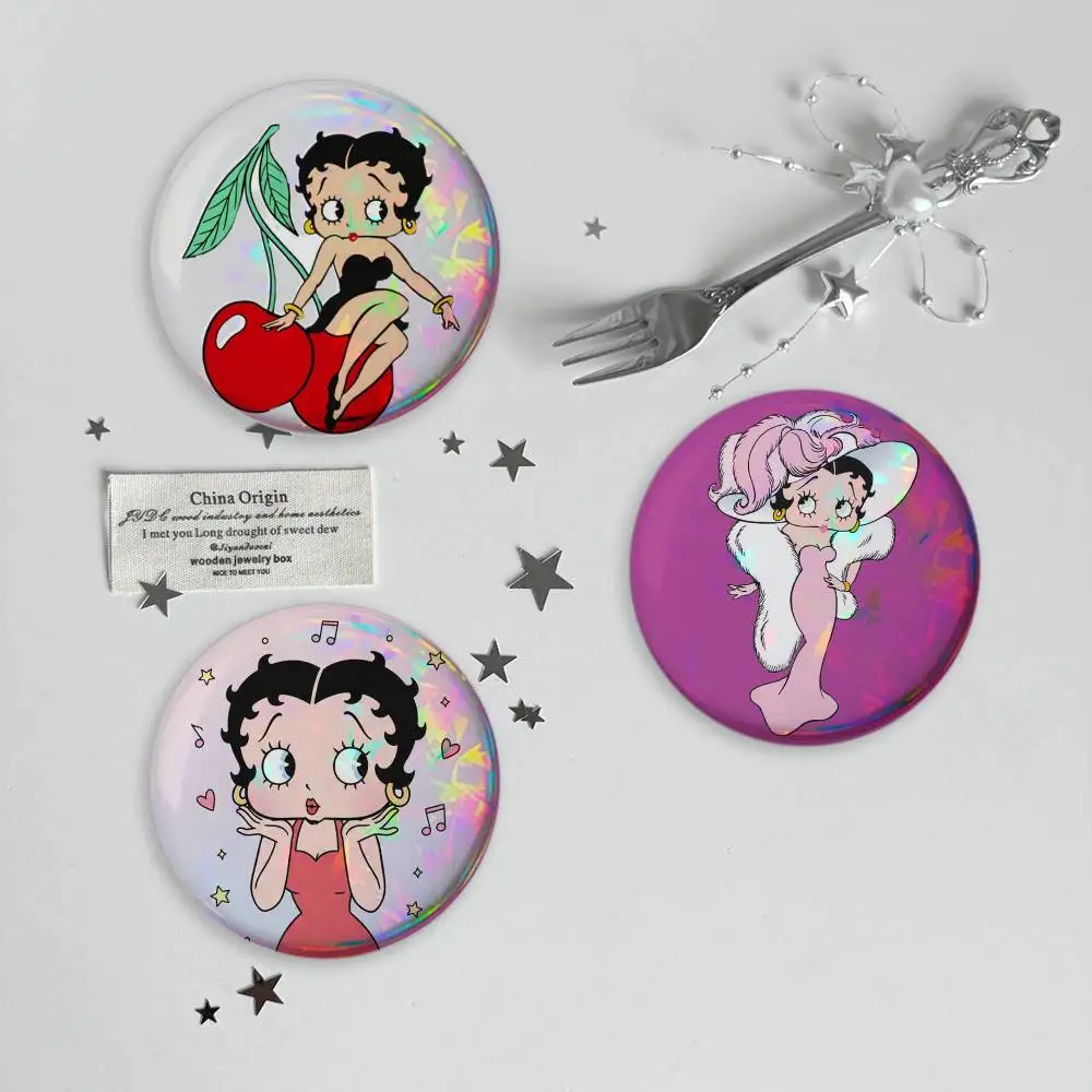 Фото Брошь B-Betty Cute B-Boop, мультяшные значки-пинсы, аксессуары для рюкзаков и шляп, подарок для друга. №2