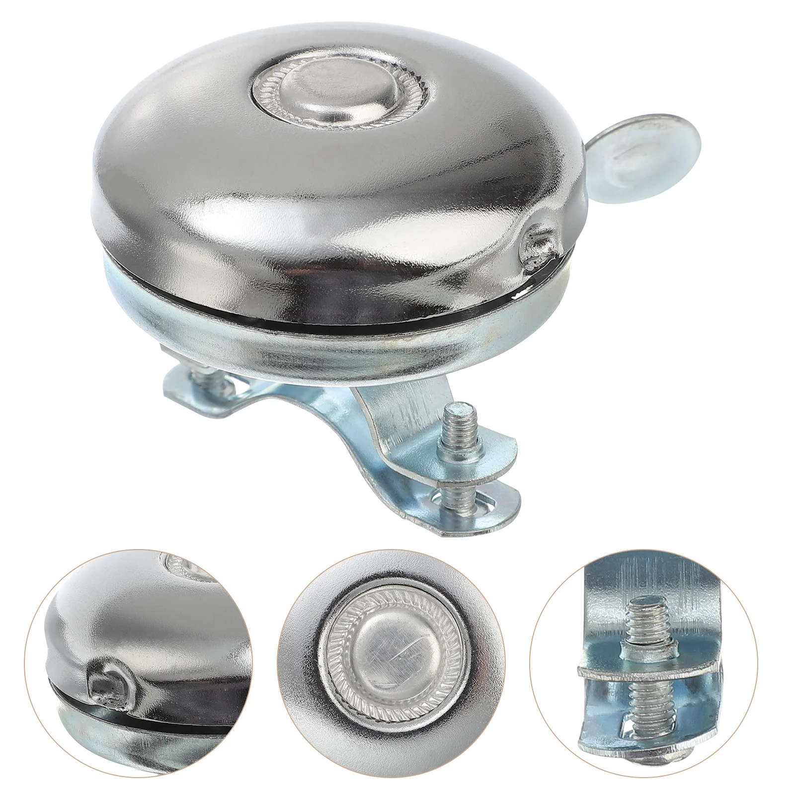 

Classic Bike Accessory Retro Bell Alarm Metal Handlebar Mini Vintage Cycling Horn(Bright Color 52mm)